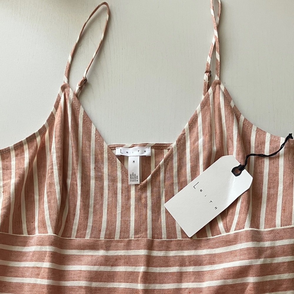 Leith Molly Stripe Jumpsuit (Size Medium) NWT - Picture 2 of 16